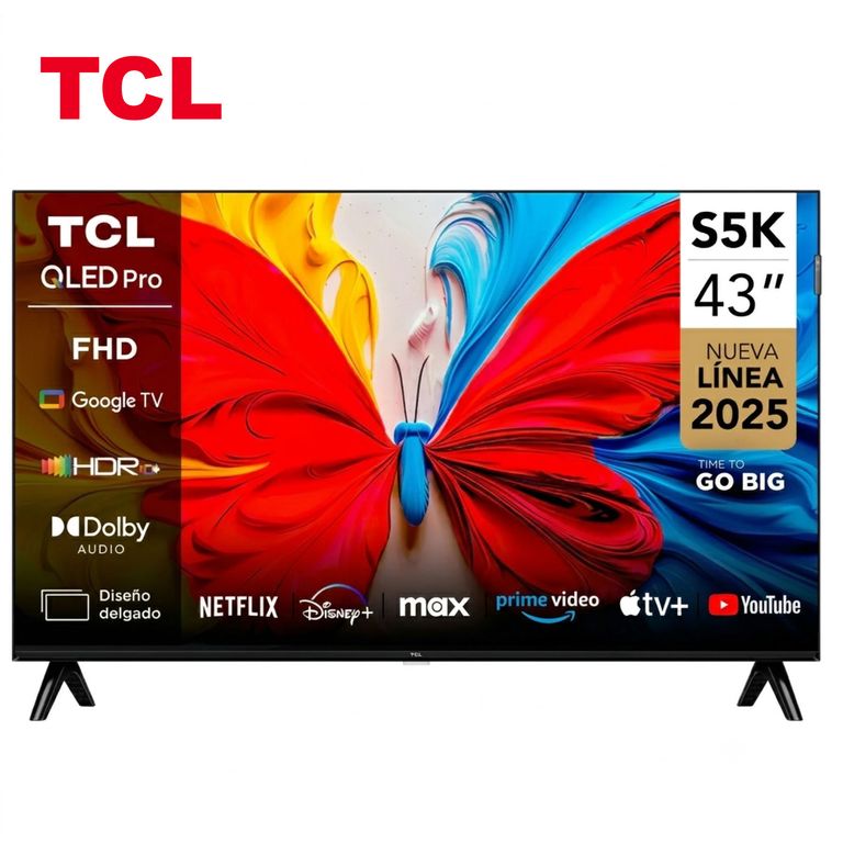 TELEVISOR 43 QLED FHD SMART TV CON GOOGLE TV 43S5K 2025