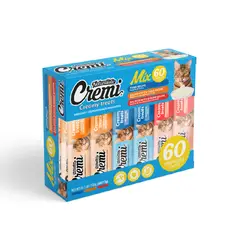GENERICO - CREAMY TREATS SNACK PARA GATOS X60 UNID SABORES MARINOS