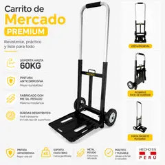 IMSARACKS - Carrito de mercado plegable Modelo Premium
