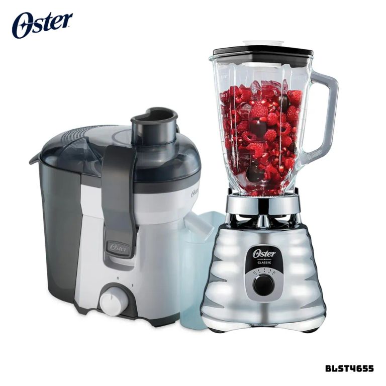 LICUADORA CLASICA 3 VELOCIDADES 1000W CROMADA - BLST4655 + EXTRACTOR FPSTJE316W
