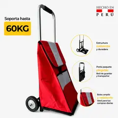 IMSARACKS - Carrito de mercado plegable Modelo Premium con bolso