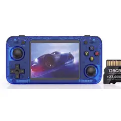 GENERICO - Consola Portatil Retro R36H 128GB Azul