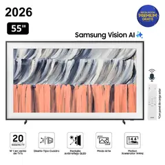 SAMSUNG - Televisor The Frame 55" Qled 4k Vision AI Smart TV 55LS03HE - Nuevo 2026