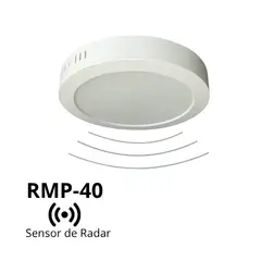 GENERICO - FOCO PANEL LED CIRCULAR CON SENSOR DE MOVIMIENTO 40W PORTIZA