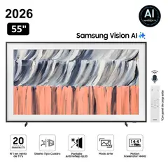 SAMSUNG - Televisor The Frame 55" Qled 4k Vision AI Smart TV 55LS03HE - Nuevo 2026