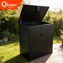 QRUBBER - Bodega multiuso 71x116x113 cm - Capacidad 755 litros - Perú