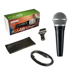 SHURE - Micrófono Profesional PGA48 Cardiode Dinámico