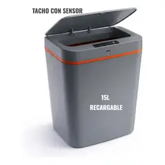OEM - Basurero Inteligente Con Sensor Abre Y Cierra Automático 15L