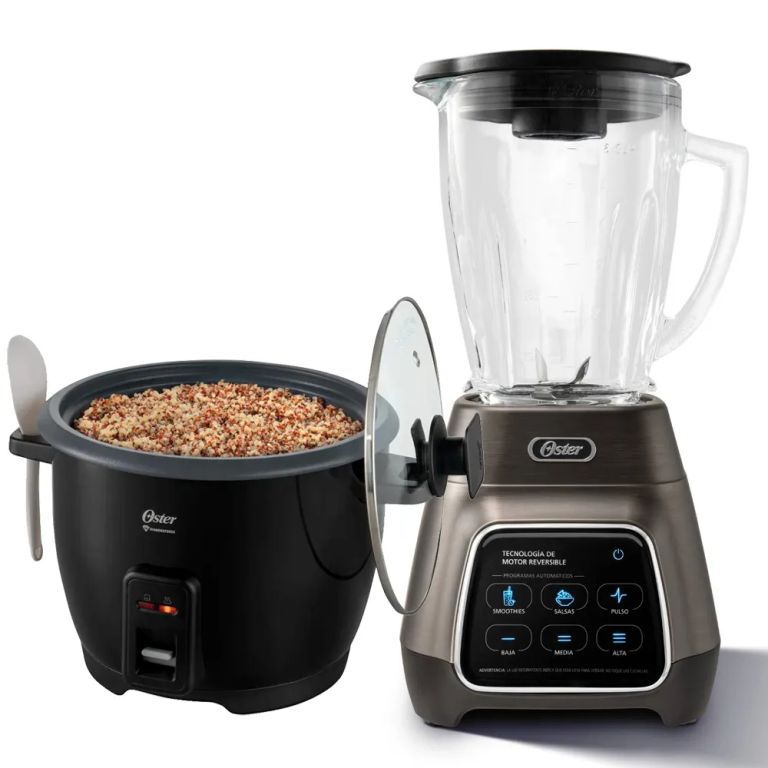 Combo Licuadora Reversible BLSTPYG1312X + Olla Arrocera 1.8 Litros