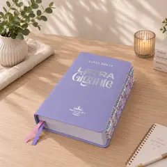 OEM - Biblia RVR1960 Letra Gigante Tapa Semirrígida Lila