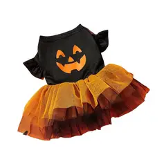 VATYERTY - Disfraz de Perro Halloween - Vestido con Calabaza y Tutú 2XL