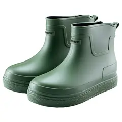 DANWEILE - Botas de Lluvia Unisex Negro
