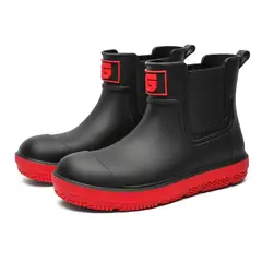 DANWEILE - Botas de Lluvia Unisex Negro