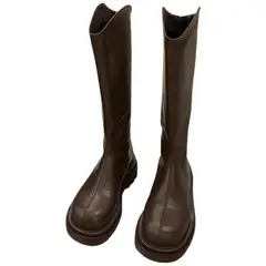 DANWEILE - Botas Largas Mujer PU Negro