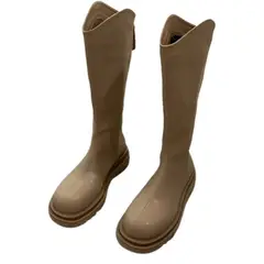 DANWEILE - Botas Largas Mujer PU Negro