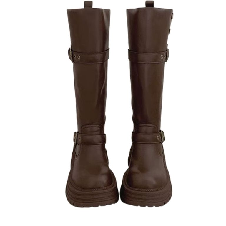 Botas con Hebillas Mujer Negro