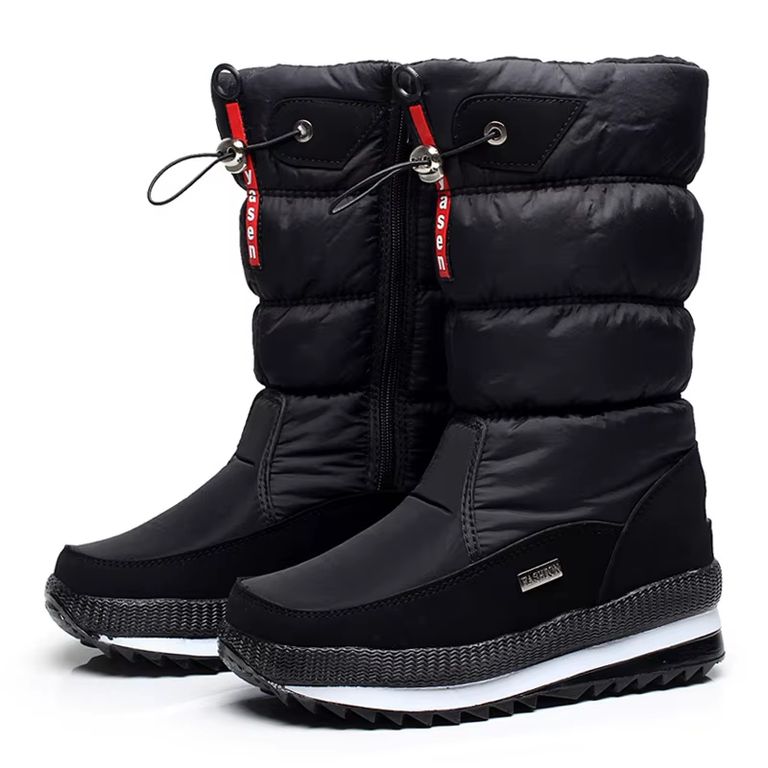 Botas de Nieve con Cierre Mujer Blanco