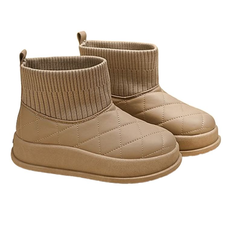 Botas Cálidas Mujer Beige