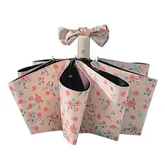 VATYERTY - Paraguas de viaje compacto y elegante, plegable y automático. Rosado
