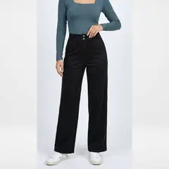 TEILOR - Pantalon de Gamuza Casual Mujer