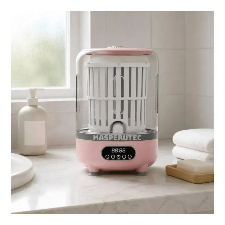 Mini Lavadora Portátil Compacta Multifuncional Con Secado Rápido Panel Digital Potente Limpieza