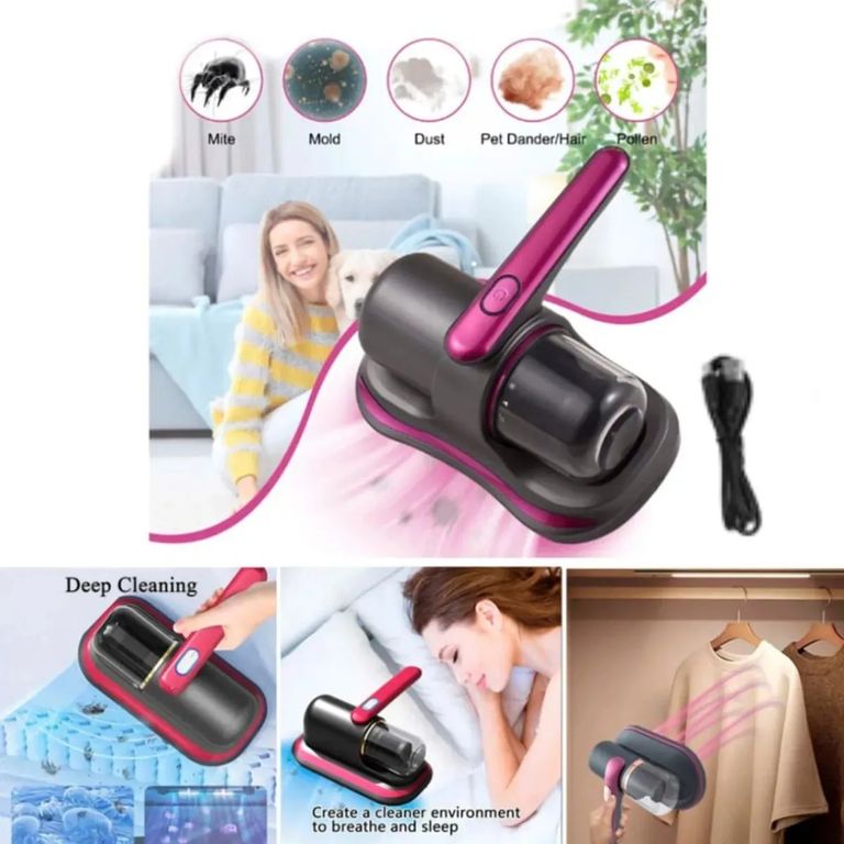 Aspiradora Anti-Ácaros con Luz UV - Inalámbrico - RECARGABLE