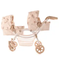 ROMA PRAMS - Coche para Muñecas Reborn Teddy Twin