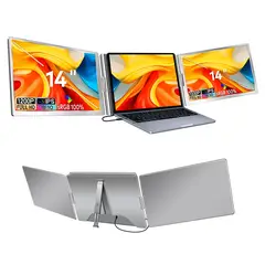 MAGNATTE - MONITOR PORTÁTIL DUAL PARA LAPTOP LCD IPS 14 60HZ USB C FHD MOD MGT-G688 ONE CABLE