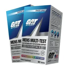 GAT SPORT - Mens Multi Test Multivitaminico 60 Tabletas ORIGINAL Pack 2 Frascos