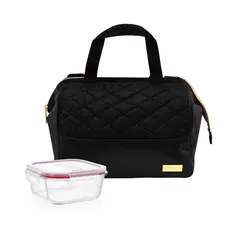 PYREX - - Lonchera Ejecutiva M Negra C/EV Cuad 500 ml