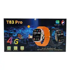 GENERICO - SmartWatch Bluetooth T83 PRO 4G con Camara y Chip Naranja