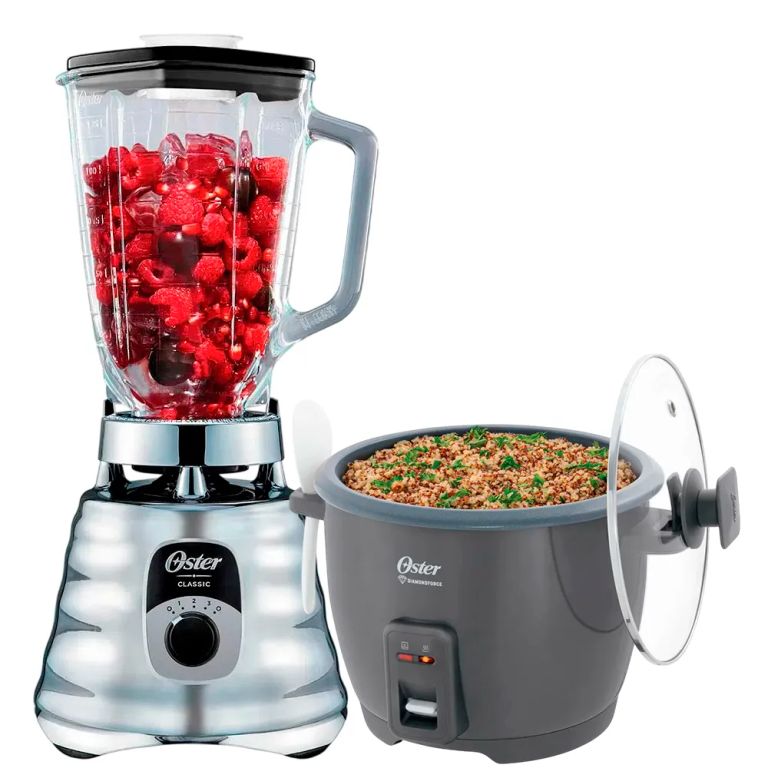 Licuadora de 3 Velocidades BLST4655+ Olla Arrocera de 1.8 Litros