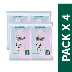 NATURAL HOME - Toallitas Húmedas para Mascotas - 4 Pack x 10und