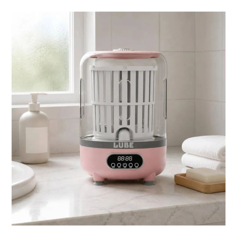 Mini Lavadora Portátil Compacta Multifuncional Con Secado Rápido Panel Digital Potente Limpieza