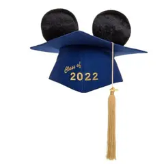 MICKEY MOUSE - Birrete de graduación Mickey Ears 2022 para niños - Unisex - Azul - S
