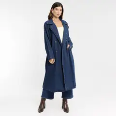 MENTHA & CHOCOLATE - Abrigo Artemisa Azul Mujer