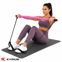 GENERICO - Barra de Pilates Portatil Color Rosado