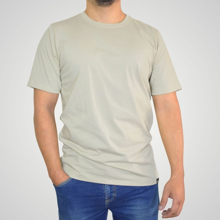 Polo Hombre Casual Algodón Peruano Regular Fit Beige