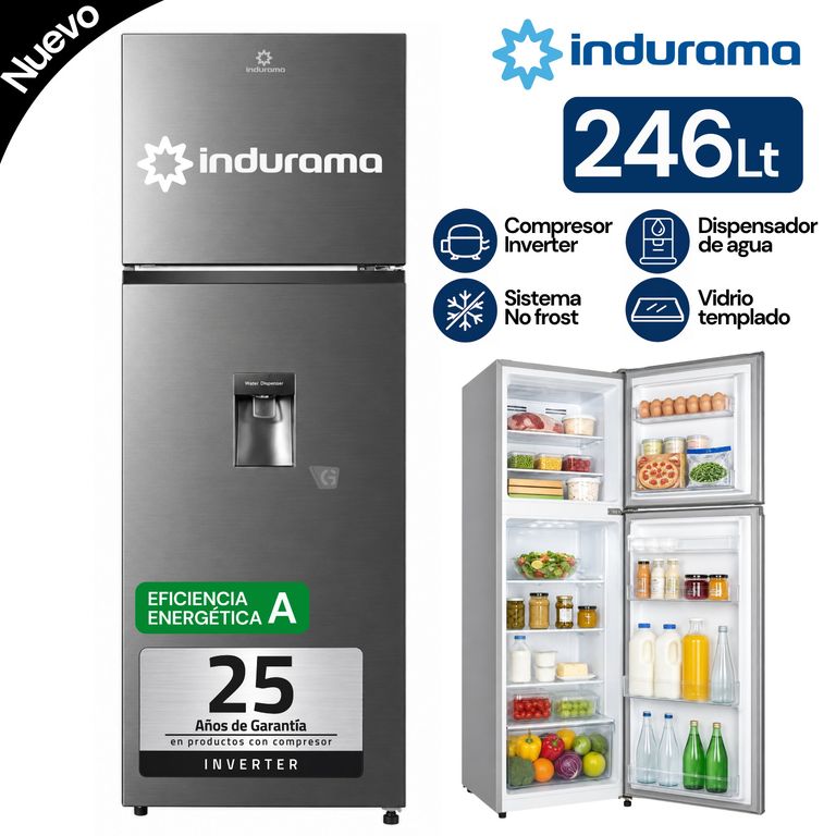 Refrigeradora 246 Litros con dispensador RI-389DI