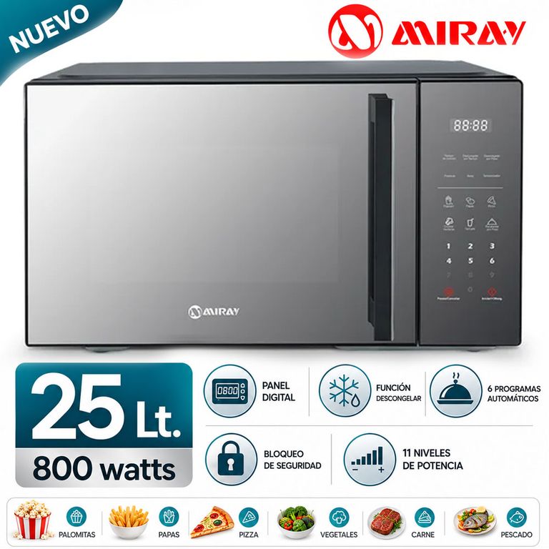 Horno Microondas HMM-255N 25 L