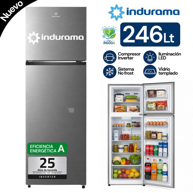 Refrigeradora 246LT Top Freezer No Frost RI-389I