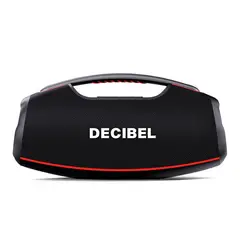 DECIBEL - Parlante bt Boommax2 130W resistencia al agua IPX7 luces RGB batería hasta 5 horas negro