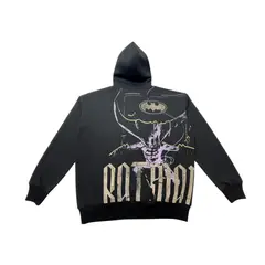 WARNER BROS - CASACA CON CAPUCHA HOMBRE BATMAN NEGRO
