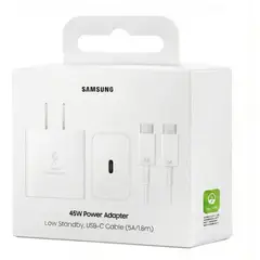 SAMSUNG - CARGADOR PREMIUM DE 45W BLANCO TIPO C