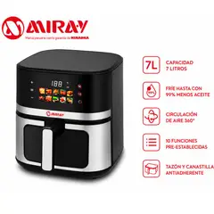 MIRAY - Freidora Digital OFM-118 7 Litros con ventana visora