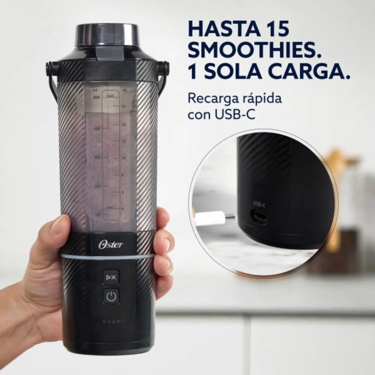 LICUADORA PORTÁTIL GOMAX OSTER, 590ML AZUL BLSTGFP-MH20