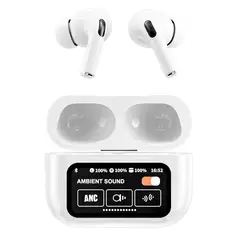 DECIBEL - Audífonos bT Aura Touch ANC IPX4 32h táctil blanco