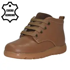 BRUNO KIDS - BOTÍN CAMINANTE NIÑO DE CUERO TOFFEE