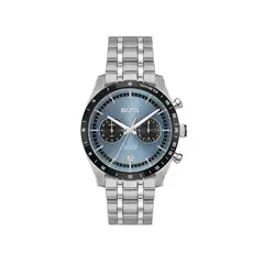 BOSS - Reloj para hombre TOURMASTER de 41 mm con esfera azul y brazalete de acero inoxidable.