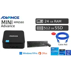 ADVANCE - Computadora Mini PC Ci5-12450H 24 GB Ram 512GB SSD + 1TB Hdd Windows 11 Pro Garantía